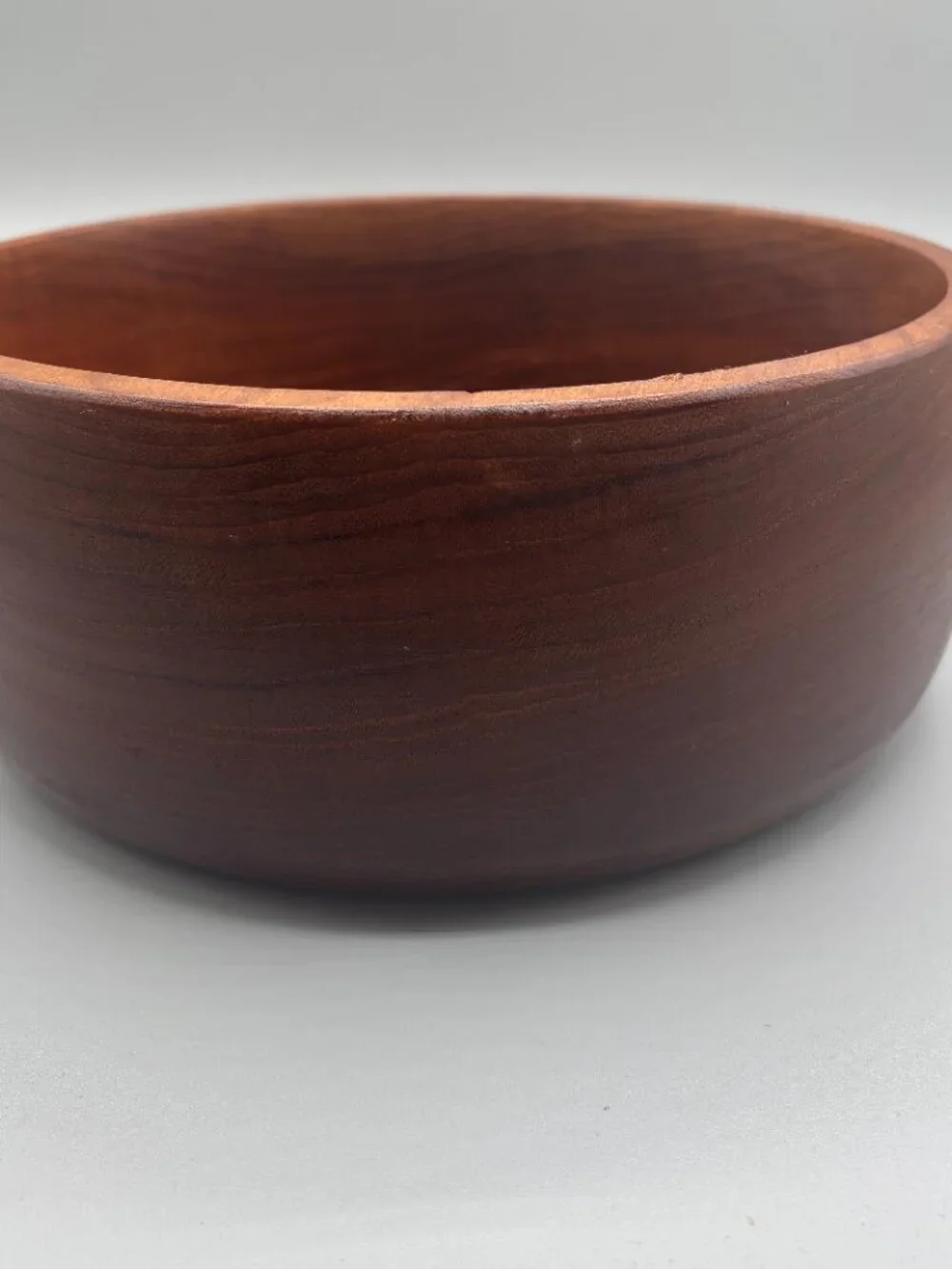 Vintage Genuine Teak Wood Salad Bowl 9.5
